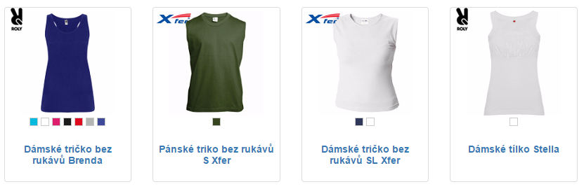 Tílka a trika Xfer – základ šatníku